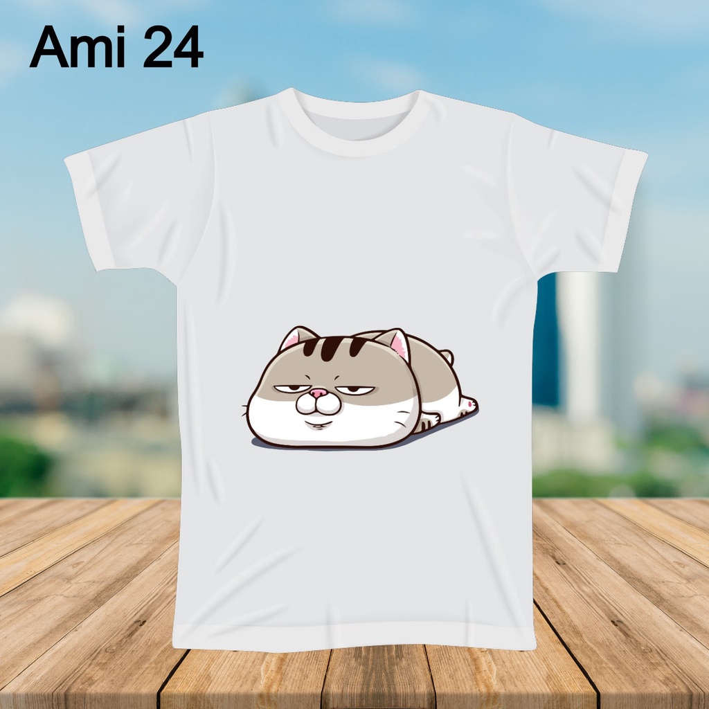 Áo thun mèo AMI dễ thương.