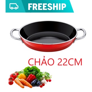 CHẢO SIÊU CHỐNG DÍNH 2 QUAI 22CM HÀNG CHẤT LƯỢNG