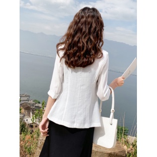 Áo Khoác Blazer Dáng Rộng Thời Trang Xuân Thu Cho Nữ