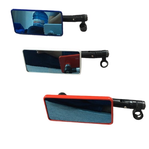 Gương chiếu hậu, kính chiếu hậu xe máy kiểu Iphone chất liệu nhôm mặt kính xanh nano chống chói