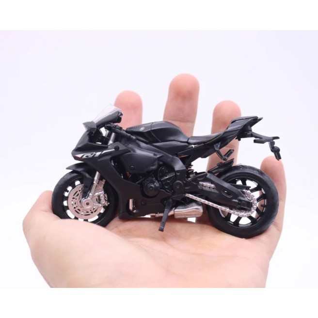 [Mã LIFE3103ALL giảm 10% đơn 50K] XE MÔ HÌNH MOTO Siêu xe YAMAHA YZF-R1 | MSZ tỷ lệ 1:18 màu Vàng