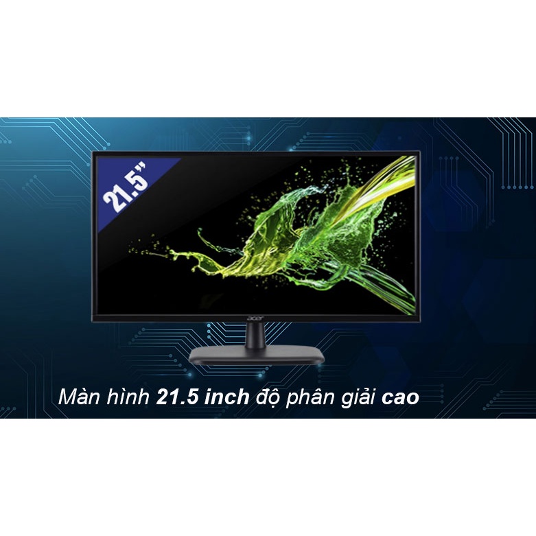 Màn hình Acer EK220Q 21.5inch/FHD/VA/75Hz/5ms/250nits/HDMDI+VGA, màn hình máy tính giá rẻ chính hãng