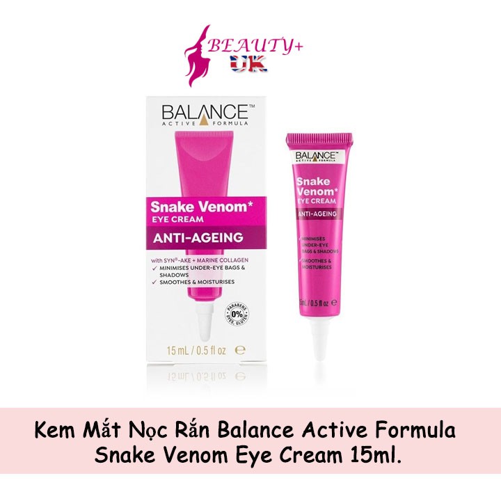 Kem Mắt Nọc Rắn Balance Active Formula Snake Venom Eye Cream 15ml