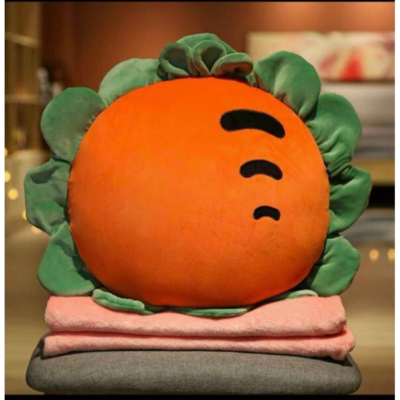 Chăn gối gấu bông hình thú cho bé, bộ chăn gối văn phòng hình thú nhồi bông nhiều mẫu