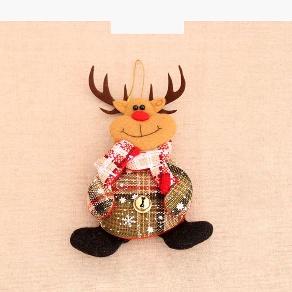 Búp Bê Treo Trang Trí Cây Thông Giáng Sinh DIY Hình Gấu Tuần Lộc Ông Già Noel Người Tuyết