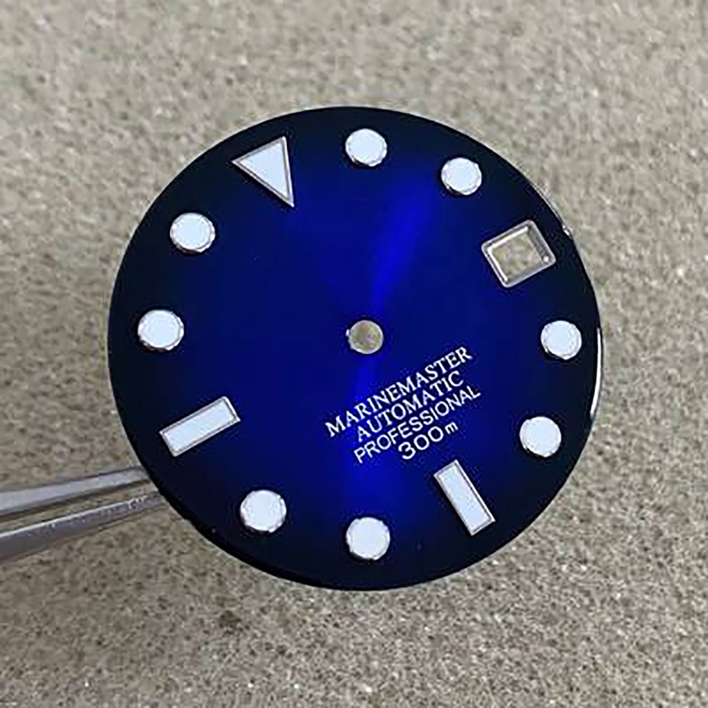 Đồng Hồ Đeo Tay NH35/36/4R/7S 28.5MM Thay Thế Họa Tiết Mặt Trời Màu Xanh Lá Dạ Quang Thời Trang