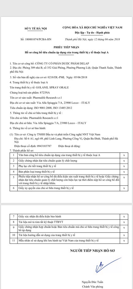 Golanil Spray Orale - Giảm ho, viêm, nóng rát họng | BigBuy360 - bigbuy360.vn