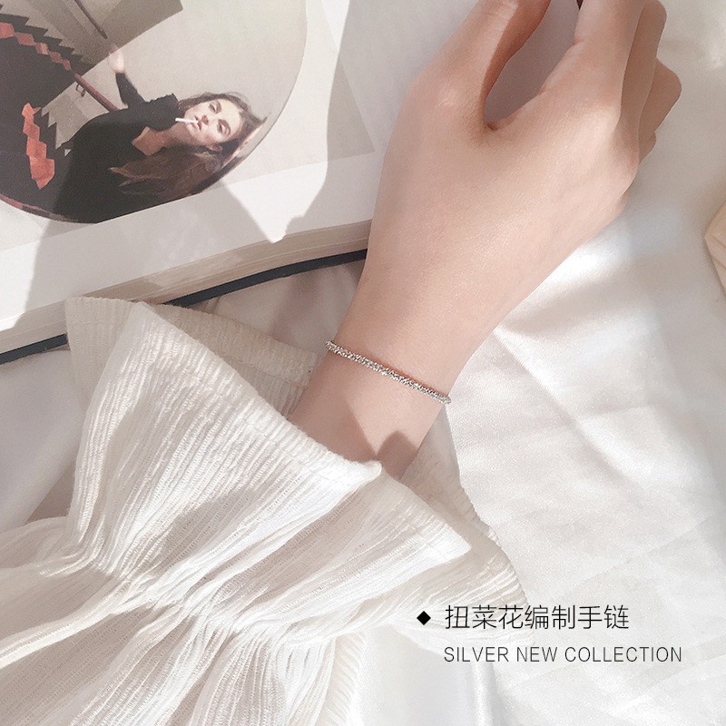 s925 sterling silver bracelet simple design, gypsophila bracelet, classic and elegant | BigBuy360 - bigbuy360.vn