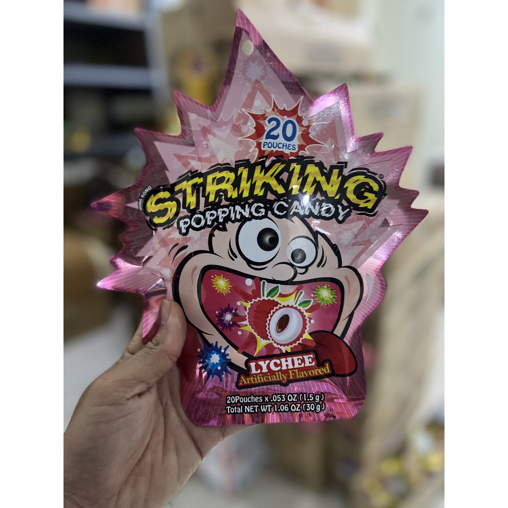 Kẹo nổ Striking Hongkong gói 15gr-30gr