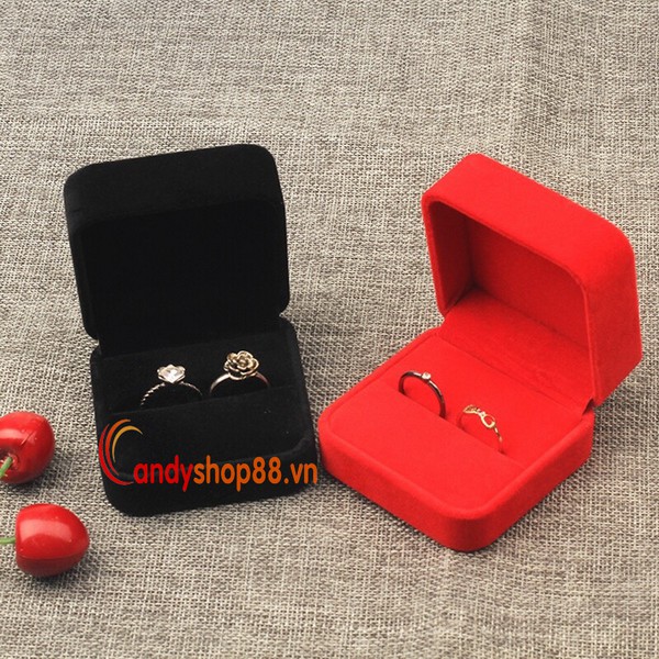 Hộp đựng nhẫn cặp vải nhung bởi candyshop88 | BigBuy360 - bigbuy360.vn
