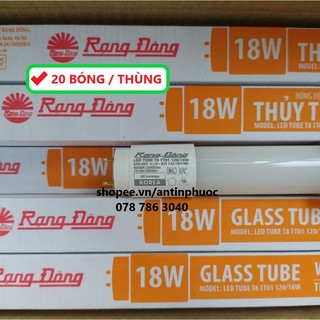Bóng đèn led tuýp 1,2 Rạng đông 18w 2000lumen - LED tube Rạng Đông 18w Chip korea - Giá thùng 20 bóng
