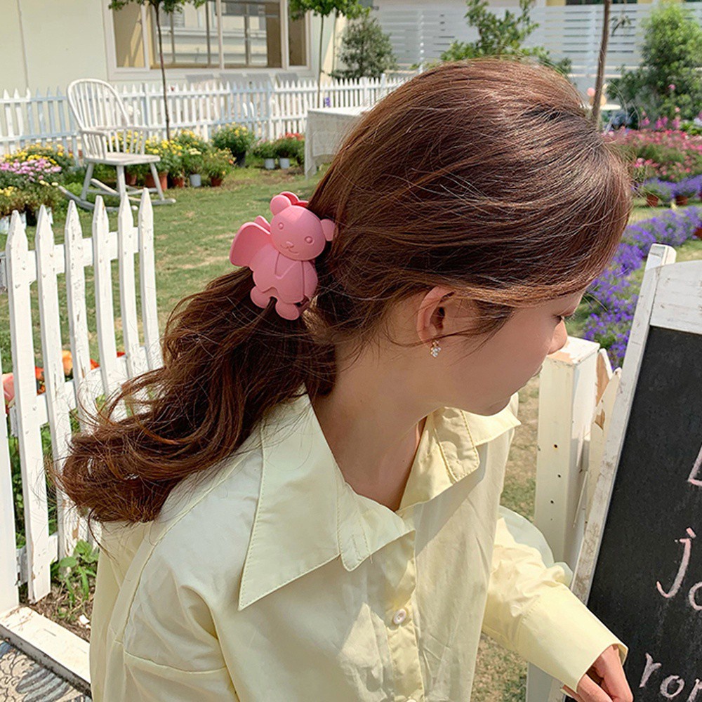 Kẹp Tóc Hình Gấu Nhiều Màu Sắc Thời Trang Thanh Lịch Cho Nữ