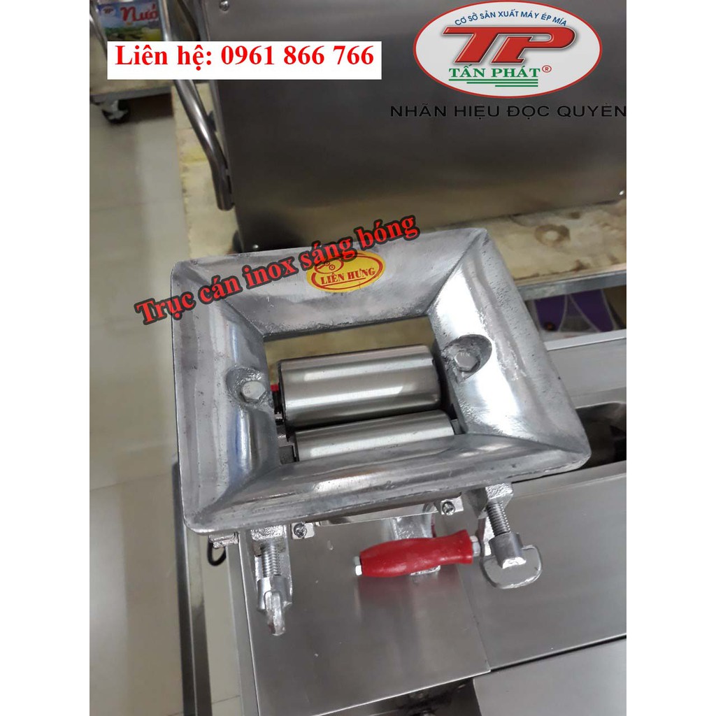 MÁY CÁN KHÔ MỰC TRỤC INOX 10CM, TẤN PHÁT
