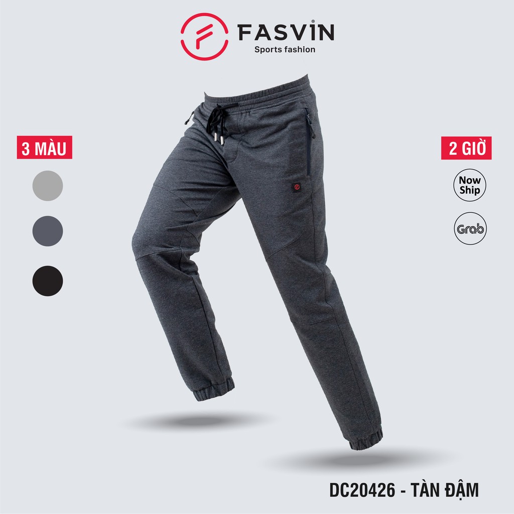 [Mã FASHIONMALLT4 giảm 15% đơn 150K] Quần thể thao nam Fasvin CT20426.HN vải cotton dáng jogger bo gấu co dãn thoải mái