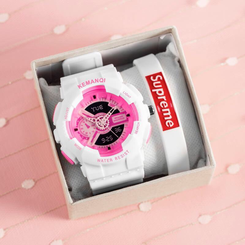 (Giá sỉ) Đồng hồ thời trang nam nữ KEMANQI chạy kim giả điện tử cực hot V612 | BigBuy360 - bigbuy360.vn