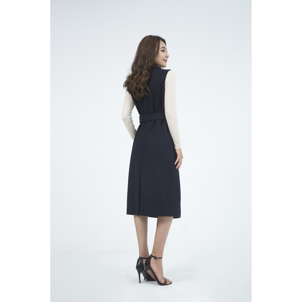 [Mã WABRIVY33 giảm 10% tối đa 50k đơn từ 250K] Áo khoác nữ cổ 2 ve không tay dáng dài IVY moda MS 79M4974