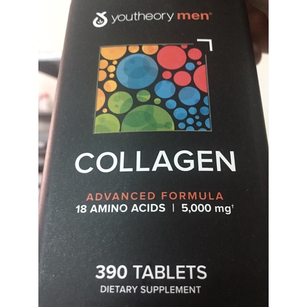Collagen Men youtheory dành cho Nam giới 390 viên của Mỹ