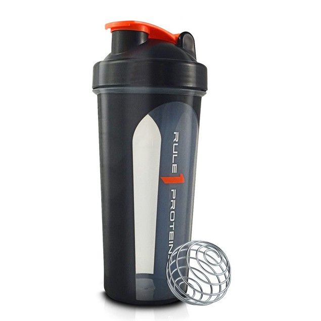 Bình lắc Shaker thể thao tập gym Rule 1 Shaker 800ml kèm shaker ball (bóng lắc)