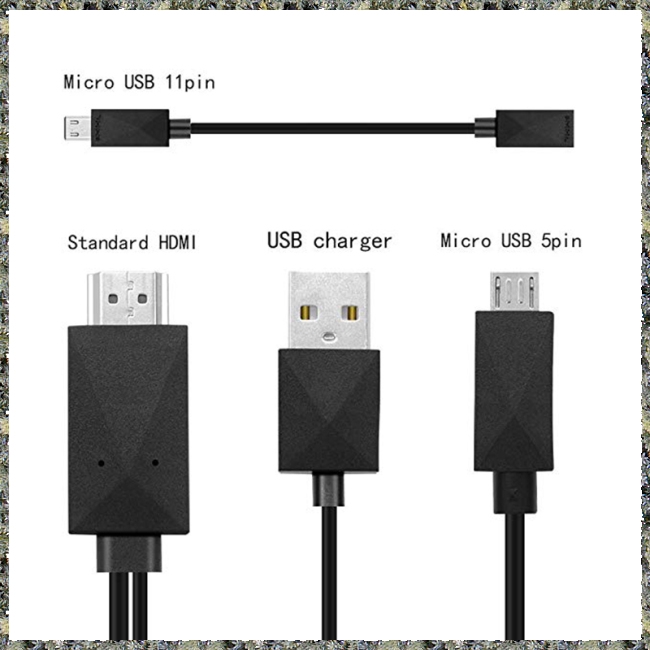 Cáp chuyển đổi 5 pin & 11 Pin Micro USB MHL sang HDMI 1080P HD TV cho điện thoại Android