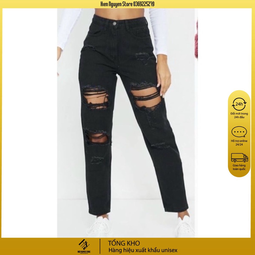 Quần jean nữ Aeropostale lưng cao rách cá tính thương hiệu nổi tiếng đến từ Mỹ ( Hàng xuất dư )