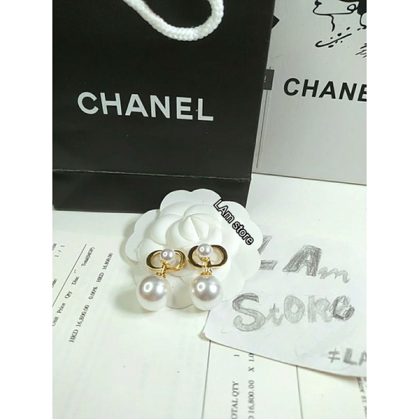 💥Siêu SaLe💥Set Dây chuyền,Vòng cổ ,khuyên tai ngọc C D TiTan không hoen gỉ -Hàng siêu cấp