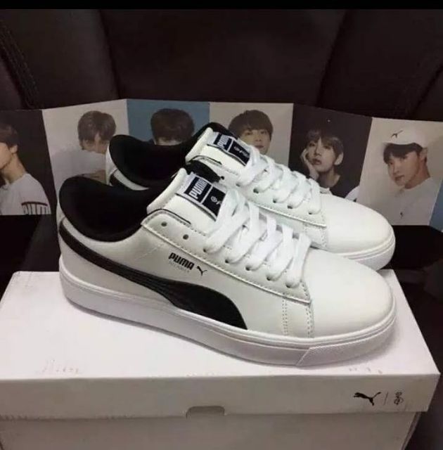 CÓ SẴN-GIÀY THỂ THAO PUMA COURT STAR BTS White/Black Trắng