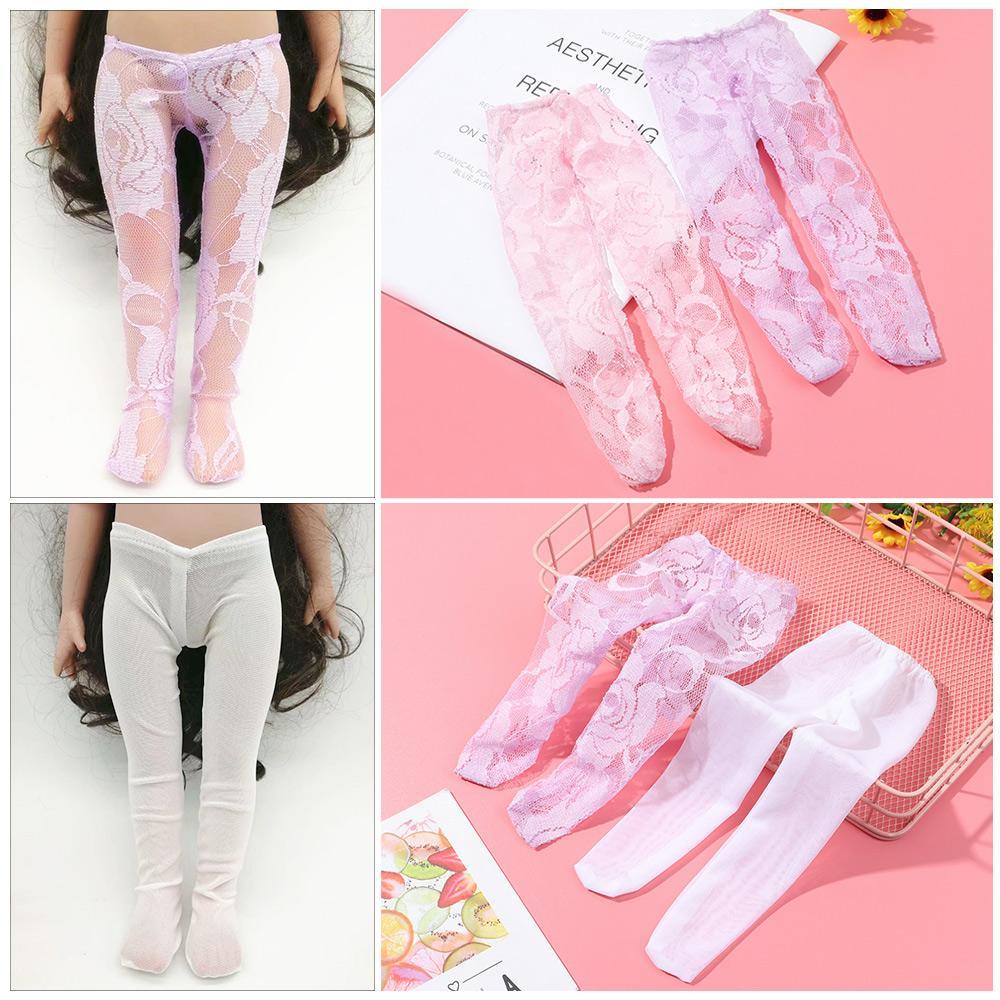 LUOL Tất Ren Hoa Xinh Xắn Cho Búp Bê 43Cm / 18 Inch