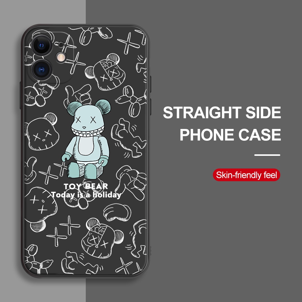 Ốp điện thoại hình gấu Cho Tương thích cho iphone 11 Pro Max XR XS MAX X 13 Pro Max 6S 6 8 7 Plus 12 Pro Max 13 Mini SE