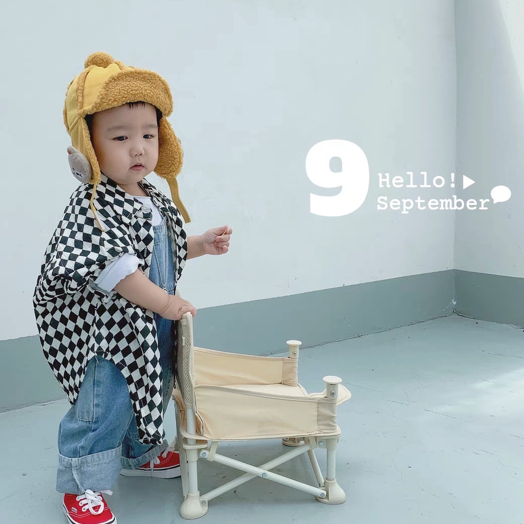 Mũ thu đông có vành bảo vệ tai cho bé 2 đến 6 tuổi họa tiết gấu xinh xắn- chất liệu da lộn A240