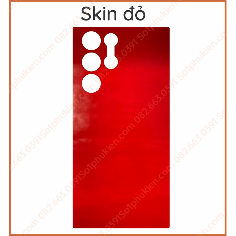 Miếng dán mặt lưng skin carbon Samsung S23 ultra 5G/ Samsung s22 ultra 5G