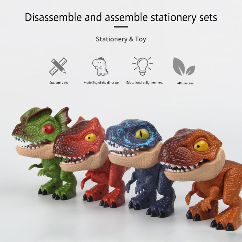 Bộ Bút Chì Khủng Long Kèm Đồ Chuốt Bút Chì Dành Cho Trẻ Em 3 Tuổi