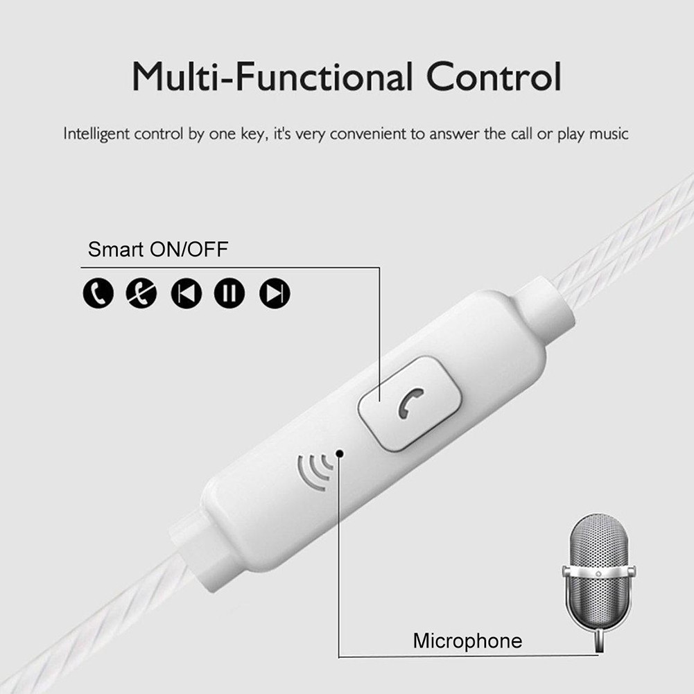 Tai Nghe Nhét Tai Cổng 3.5mm Âm Thanh Siêu Trầm Tích Hợp Micro Độc Đáo