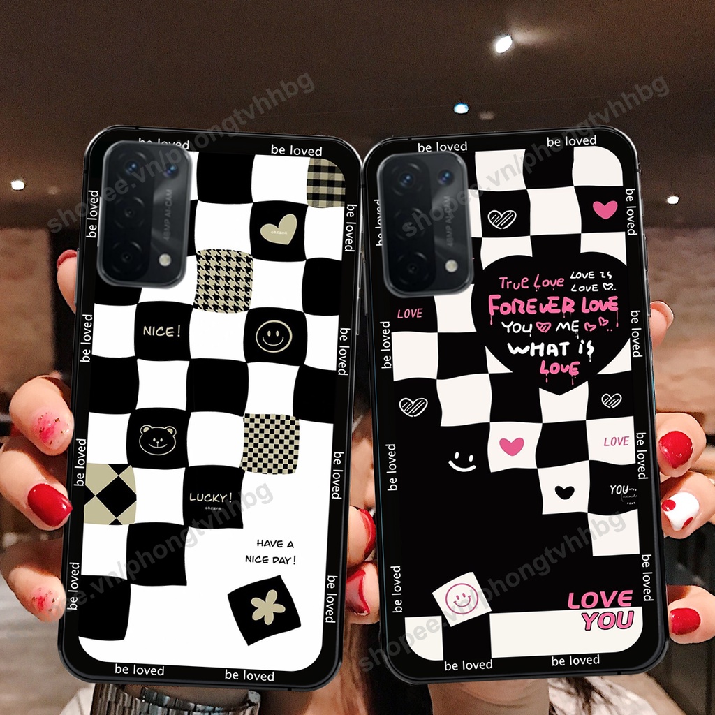 Ốp lưng Oppo A54 / A55 4G / A55 5G  ốp họa tiết trái tim caro, chuột mikey thể thao cực đẹp cute cực bền bỉ