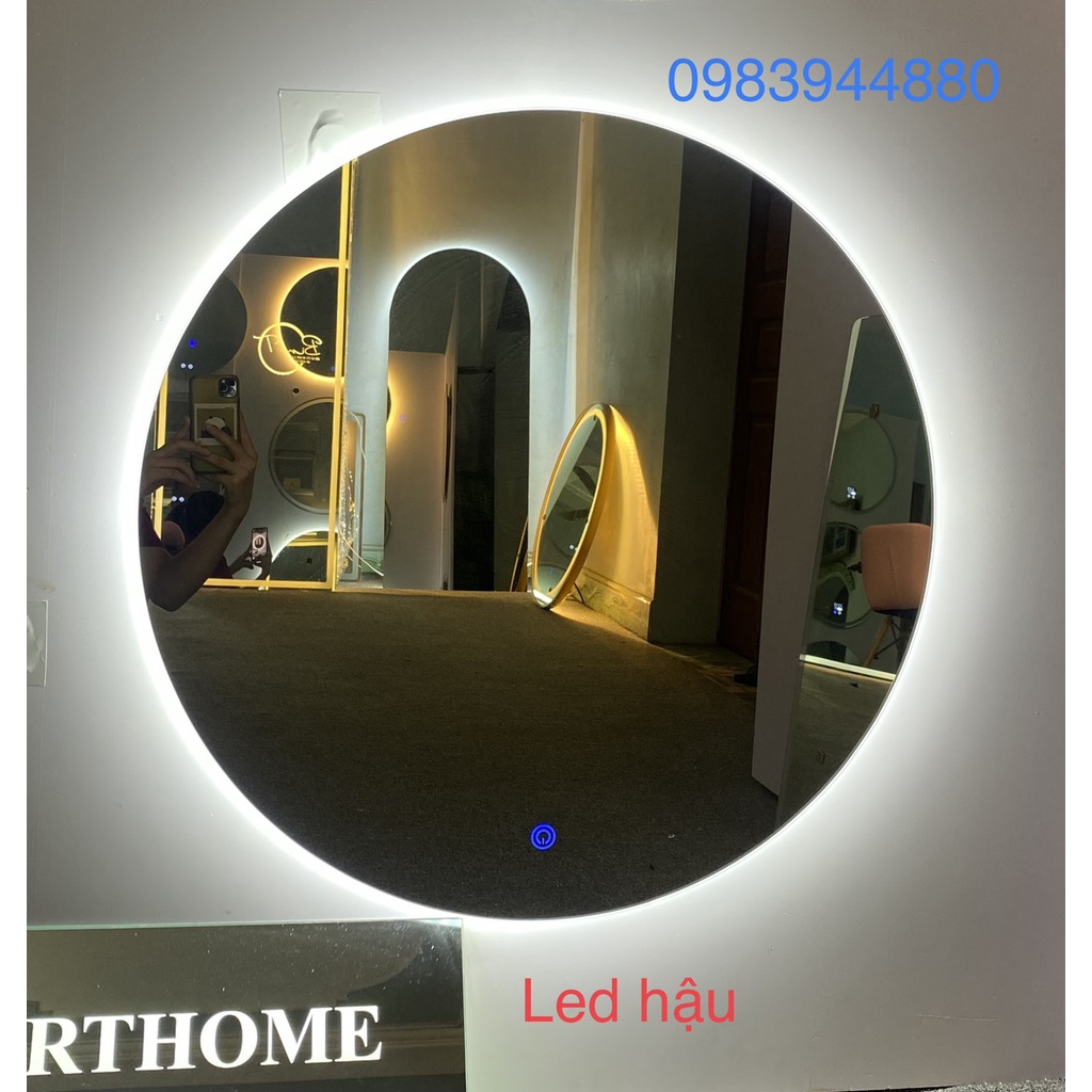 Gương tròn treo tường led cảm ứng cao cấp D60