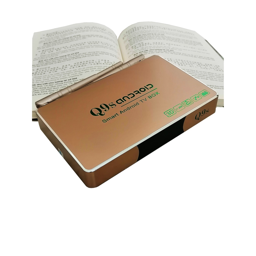 Android TV Box Q9S kết nối chuẩn cho tv đời cũ Q9s KÈM KHIỂN GIỌNG NÓI CHUỘT BAY G10S