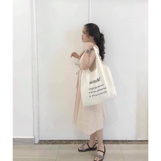 TÚI VẢI TOTE BAG (video ảnh thật)