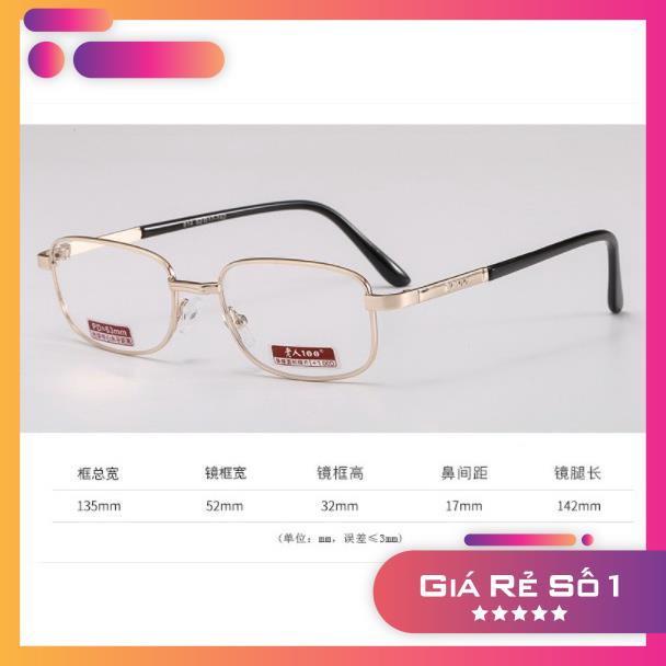 Kính lão thị tròng Pha lê kính đọc rõ nét người già có độ