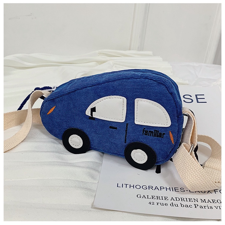 Túi Đeo Chéo Mini Vải Canvas Siêu Nhẹ In Họa Tiết Hoạt Hình Dễ Thương Cho Bé Trai Và Gái