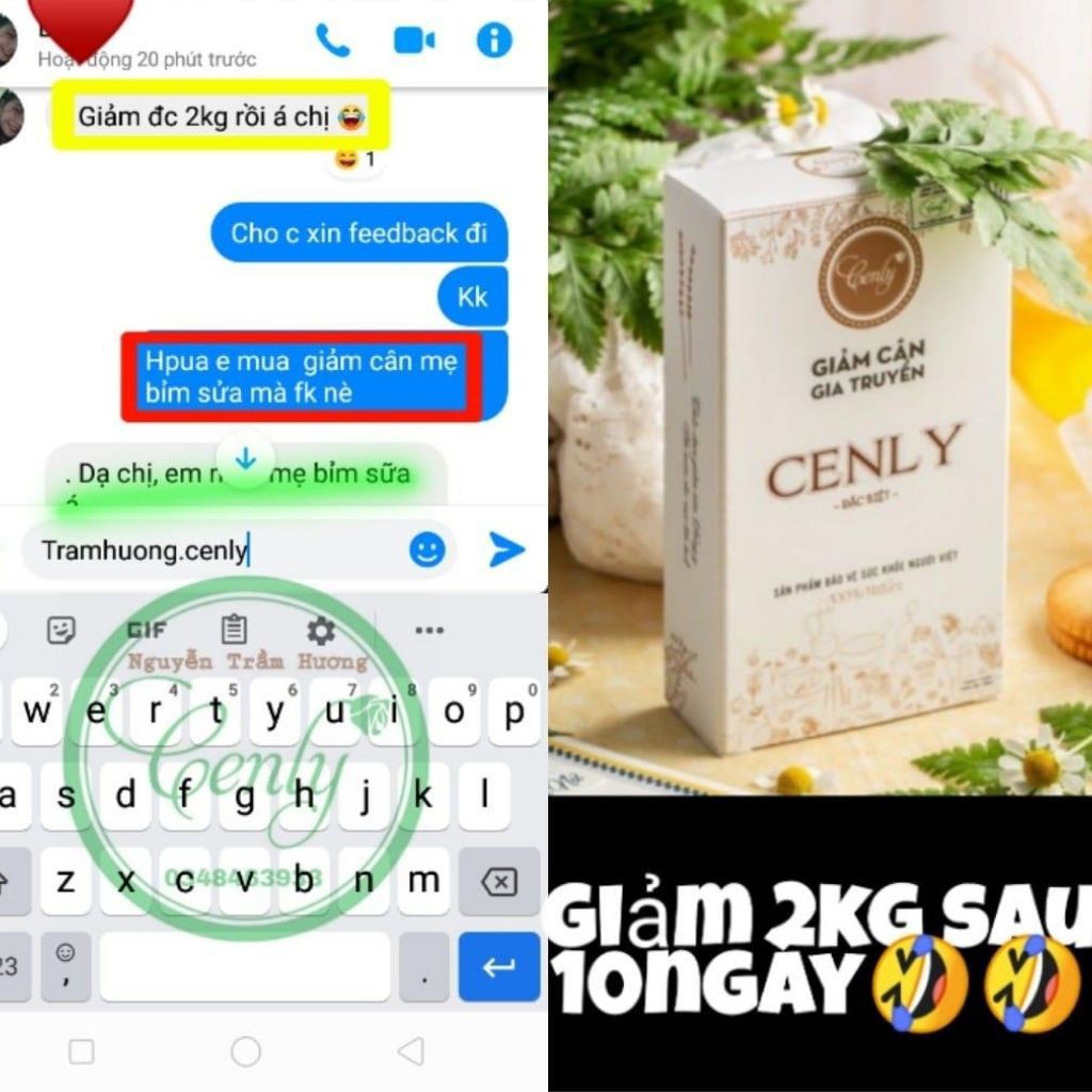 Giảm Cân THẢO MỘC CENLY Mẹ BỈM SỮA - Hàng Chính Hãng - Giảm An Toàn Hiệu Quả Cho Mẹ Và Lợi Sữa Cho Bé - FREE SHIP | BigBuy360 - bigbuy360.vn