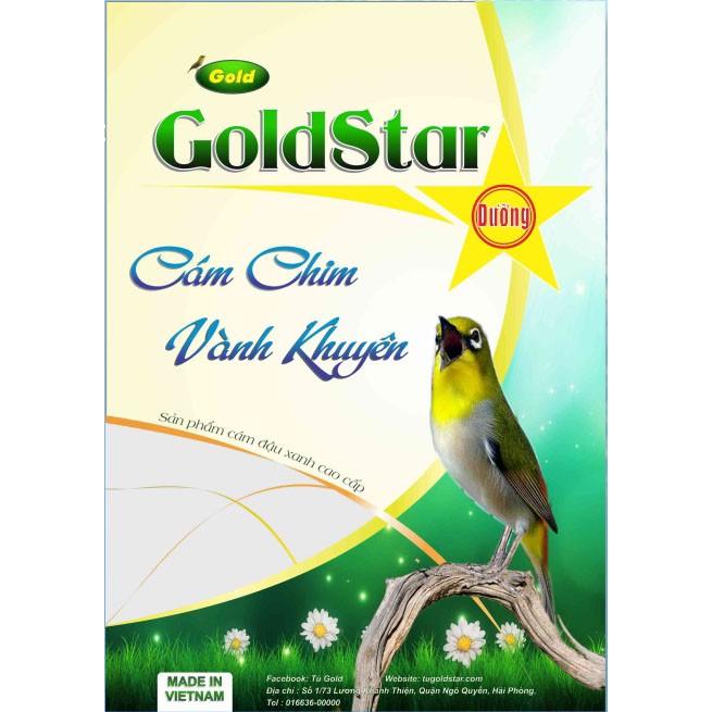 Combo 3 cám chim vành khuyên Gold Star - Dưỡng gói 200gram