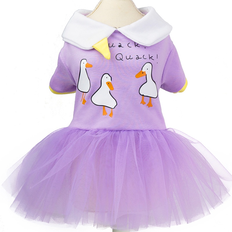 váy đầm ngỗng ren xòe cho chó mèo