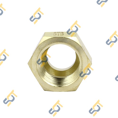 Nón chụp đầu côn lồi (rắc co)( 12mm,16mm,19mm) (Brass Flare Fitting Nut) bằng đồng - (Lắp ống - hàn đồng)