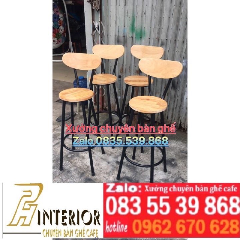 ghế bar ghế ngồi quầy bar xưởng chuyên sản xuất bàn ghế cafe