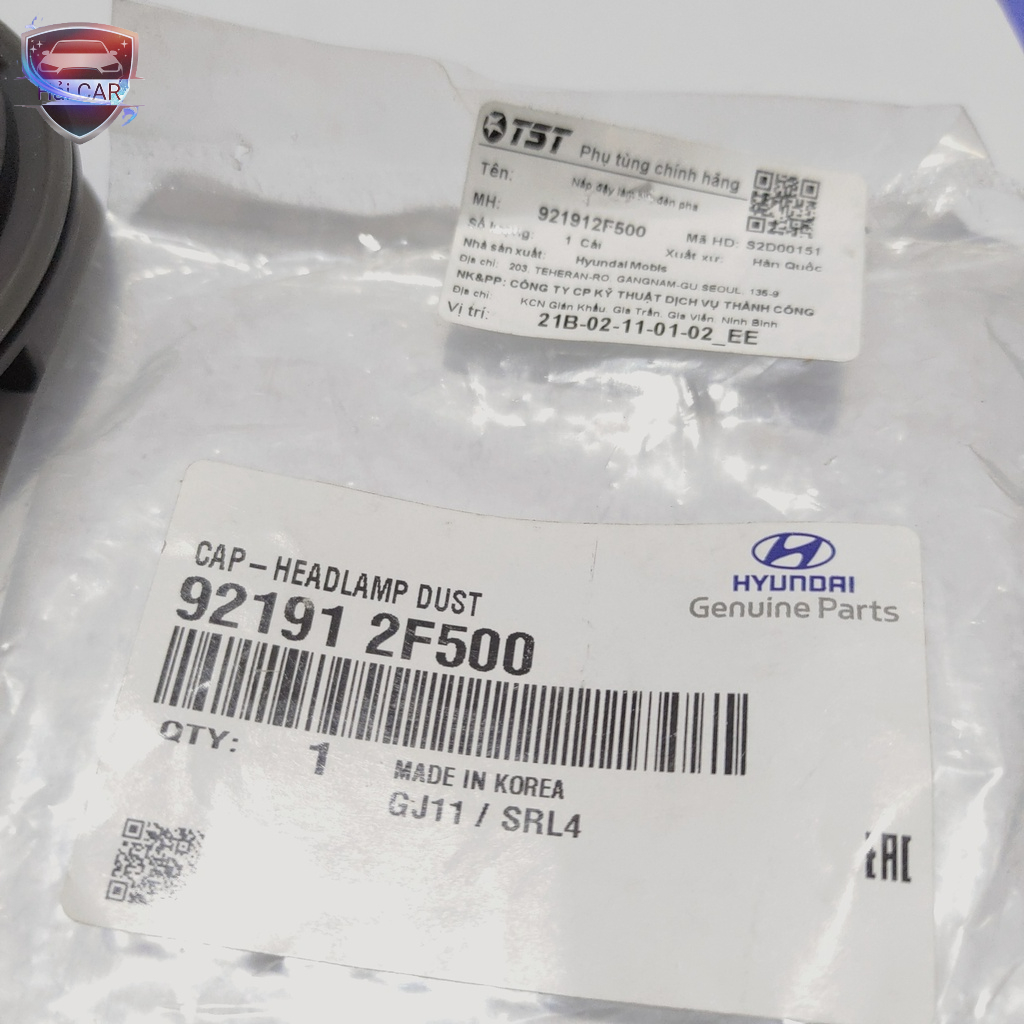 NẮP CHỤP BỤI ĐÈN PHA  I10 MORNING , ELANTRA 3 chấu CHÍNH HÃNG MOBIS HÀN QUỐC 921912F500