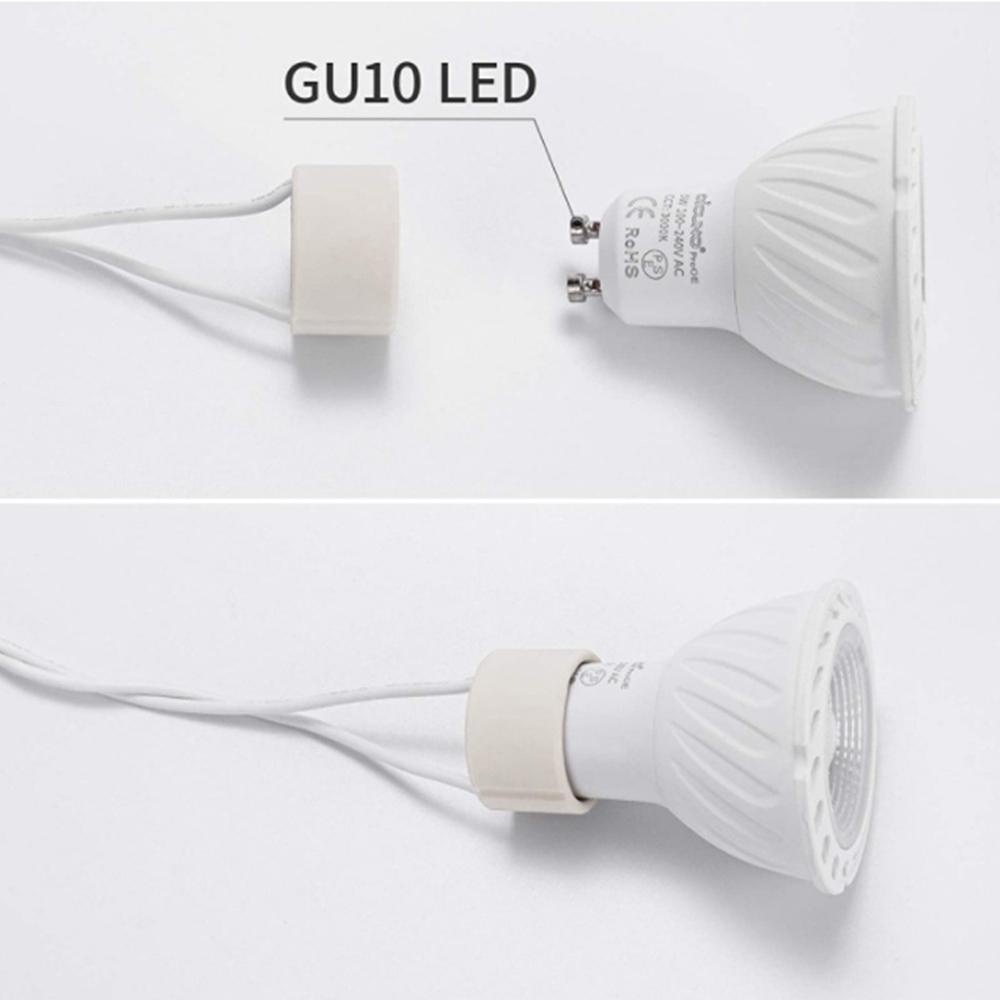 Giắc Chuyển Đổi Đế Đèn LED GU10 Dây Silicon Halogen