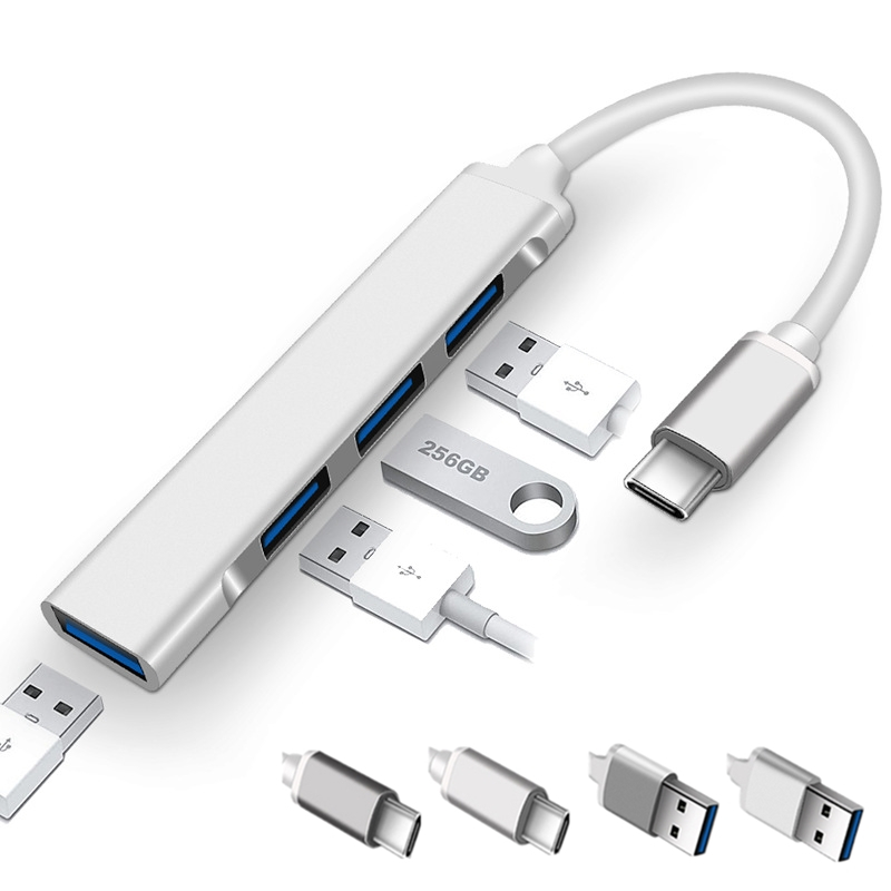 Bộ Hub Chia 4 Cổng Usb 3.0 Tốc Độ Cao Cho Laptop Pc