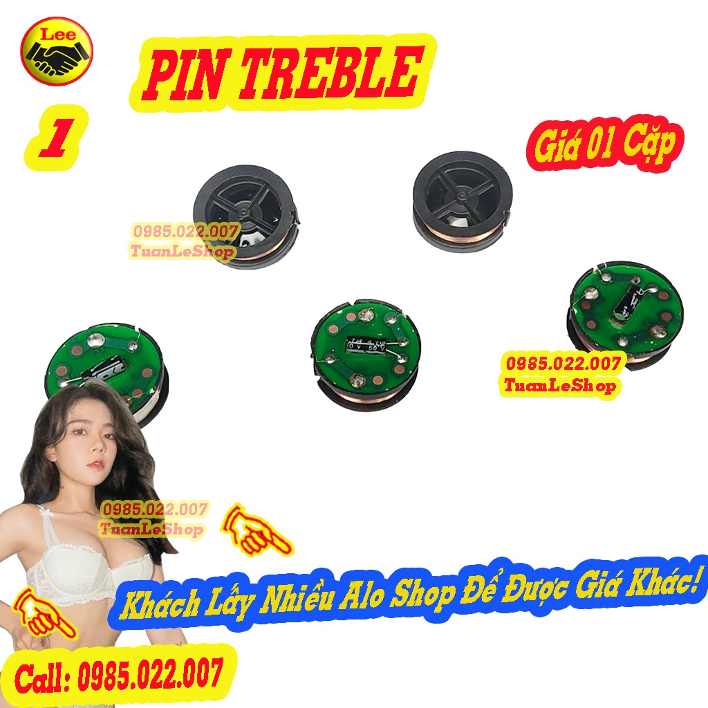PIN LOA TREBLE THẠCH ANH – PIN SIEU TEP – GIÁ 02 CHIẾC