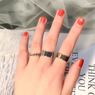 Set 3 Nhẫn Hở Thời Trang Hàn Quốc Dễ Phối Đồ
