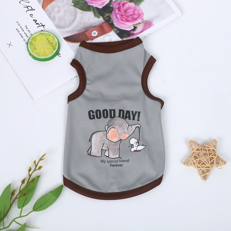 Áo Thun MùA Hè, HọA TiếT HoạT HìNh Cho Thú Cưng