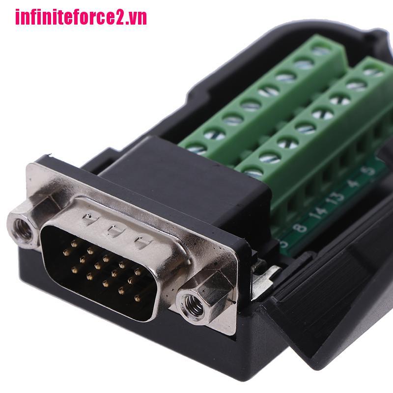 Đầu Kết Nối 3 Hàng 15 Pin D-Sub Db15 Vga Male